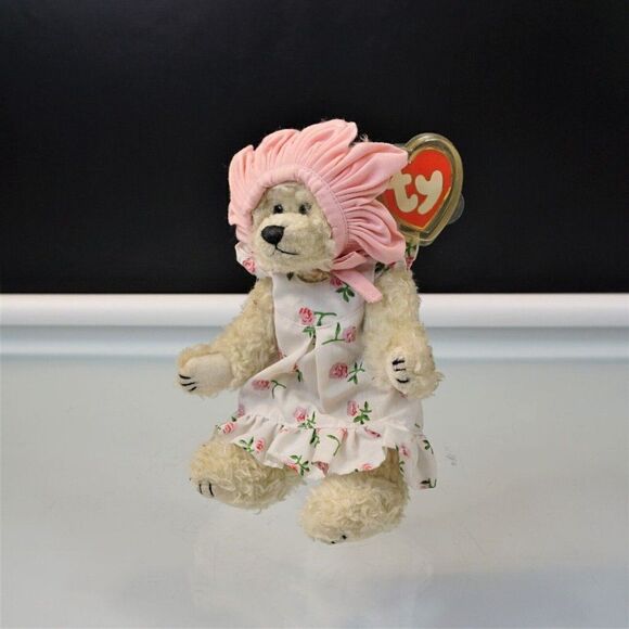 Ty Beanie Babies Rosalie The Bear Retired Plush Toy 1993 Attic Treasures - Picture 2 of 10
